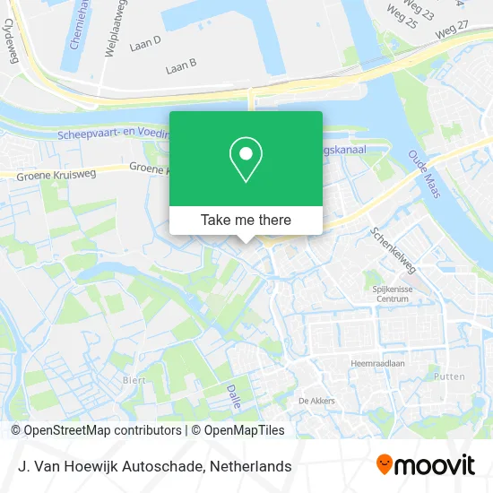 J. Van Hoewijk Autoschade map