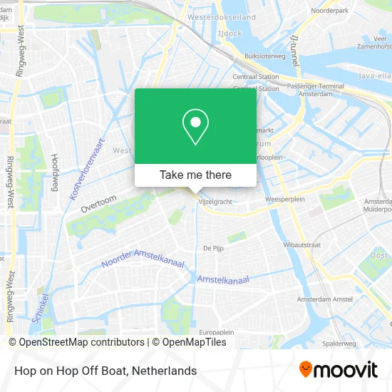 Hop on Hop Off Boat map