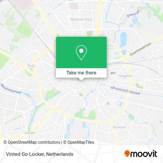 Vinted Go Locker map