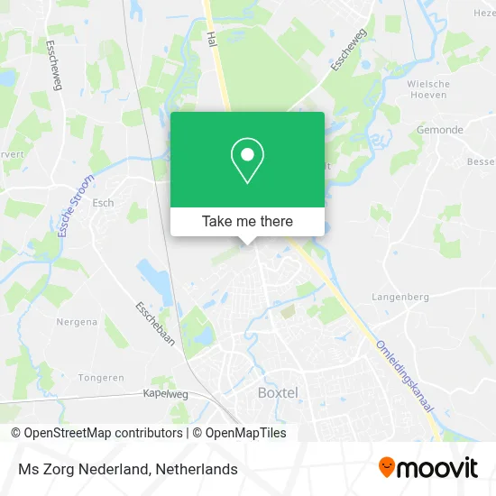Ms Zorg Nederland map