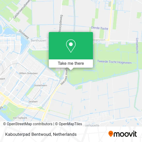 Kabouterpad Bentwoud map