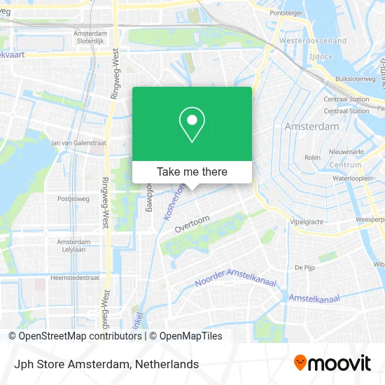 Jph Store Amsterdam map