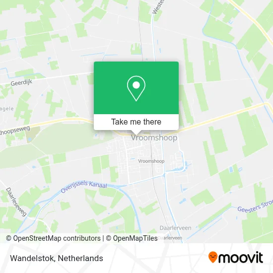 Wandelstok map