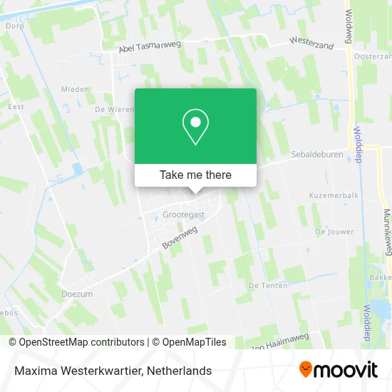 Maxima Westerkwartier map