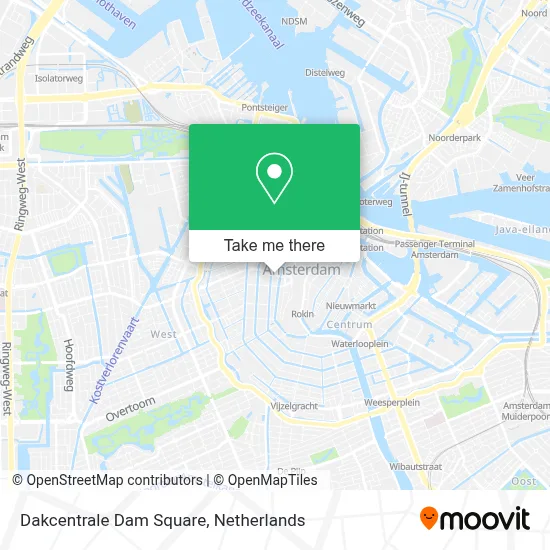 Dakcentrale Dam Square map