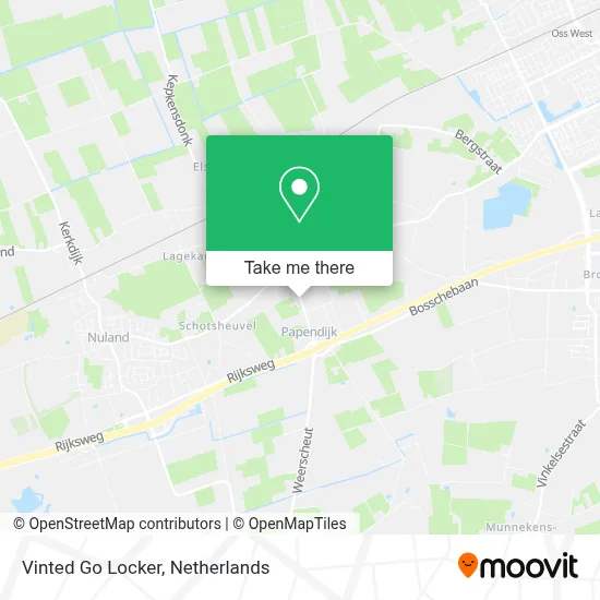 Vinted Go Locker map