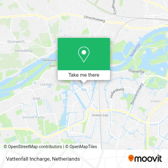 Vattenfall Incharge map