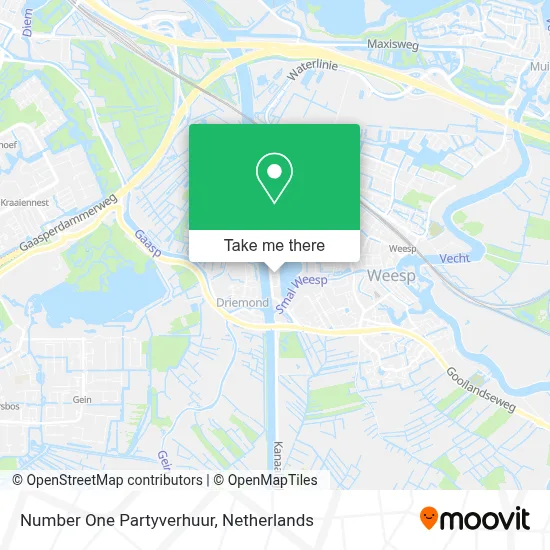 Number One Partyverhuur map