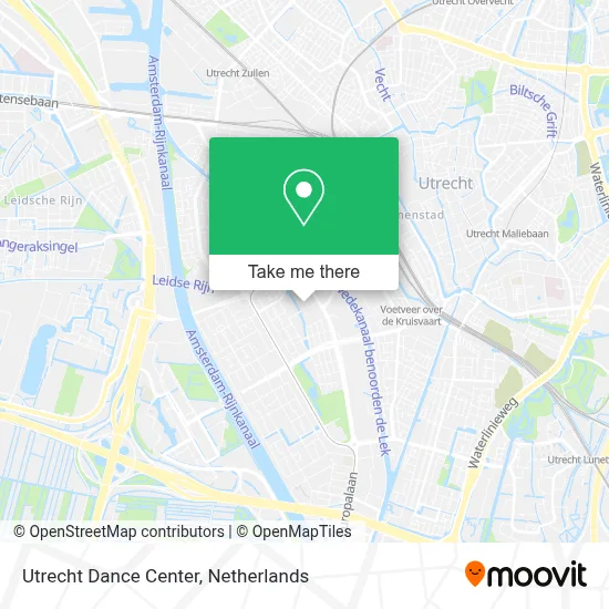 Utrecht Dance Center map