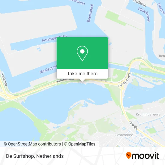 De Surfshop map