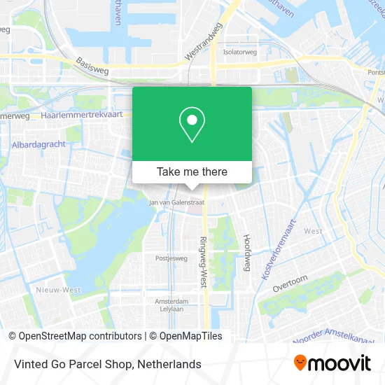 Vinted Go Parcel Shop Karte