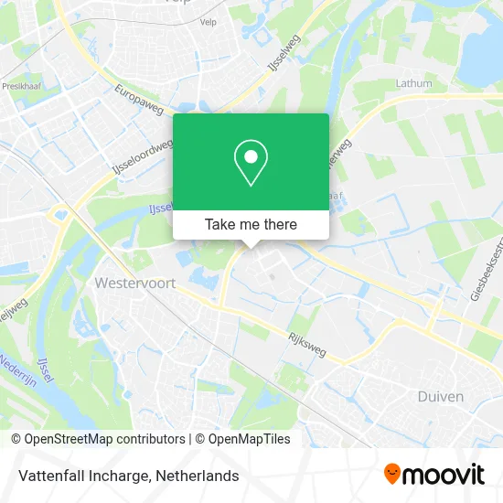Vattenfall Incharge map