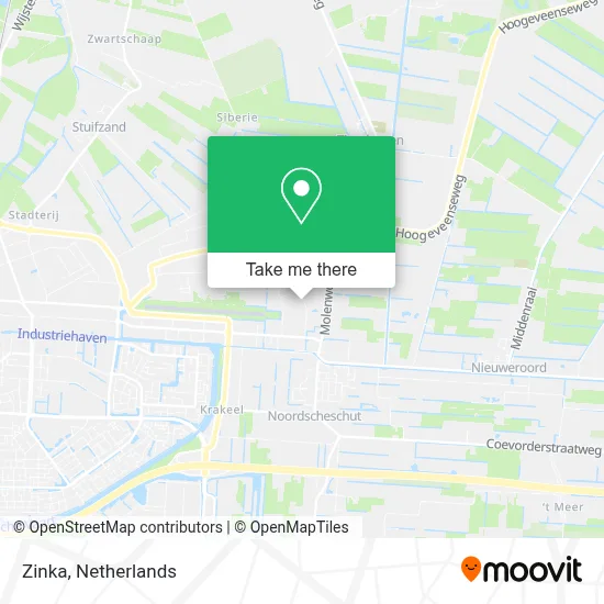 Zinka map