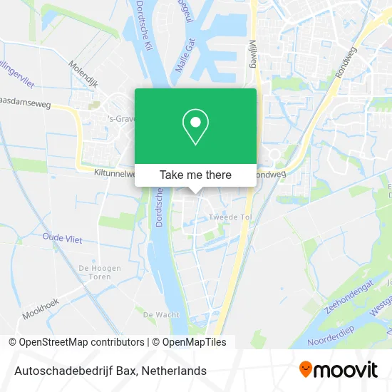 Autoschadebedrijf Bax map