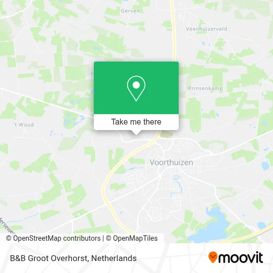 B&B Groot Overhorst map