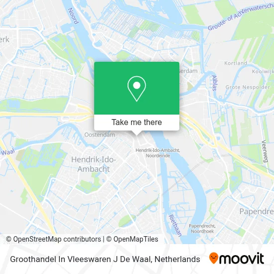 Groothandel In Vleeswaren J De Waal map