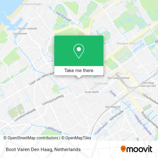 Boot Varen Den Haag map