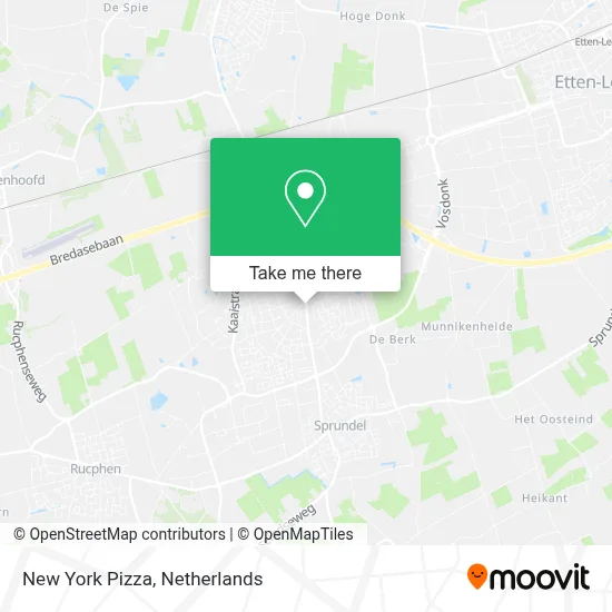 New York Pizza map