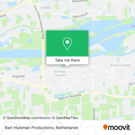 Bart Huisman Productions map