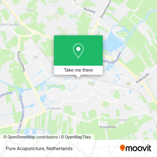 Puur Acupunctuur map