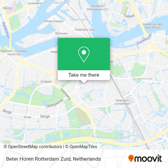 Beter Horen Rotterdam Zuid map
