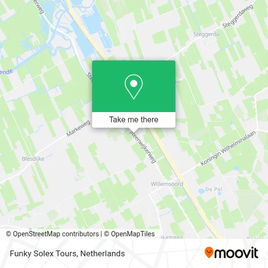 Funky Solex Tours map
