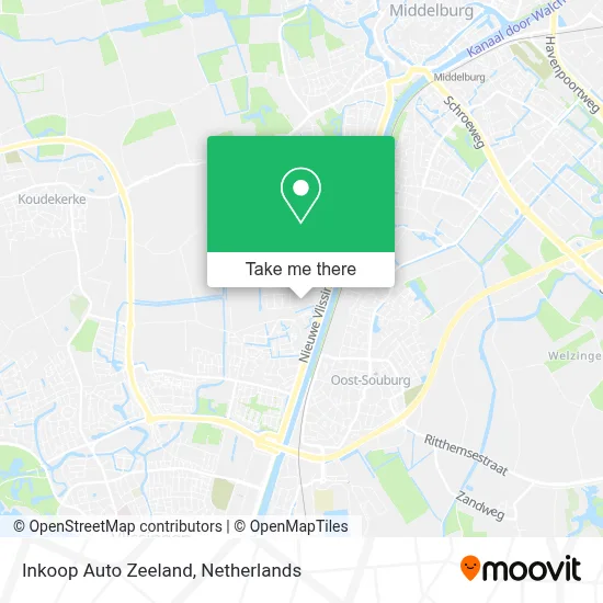 Inkoop Auto Zeeland map