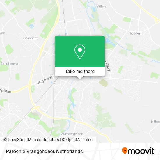 Parochie Vrangendael map