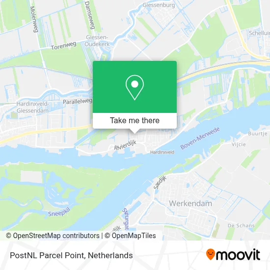 Postnl Pakketpunt map