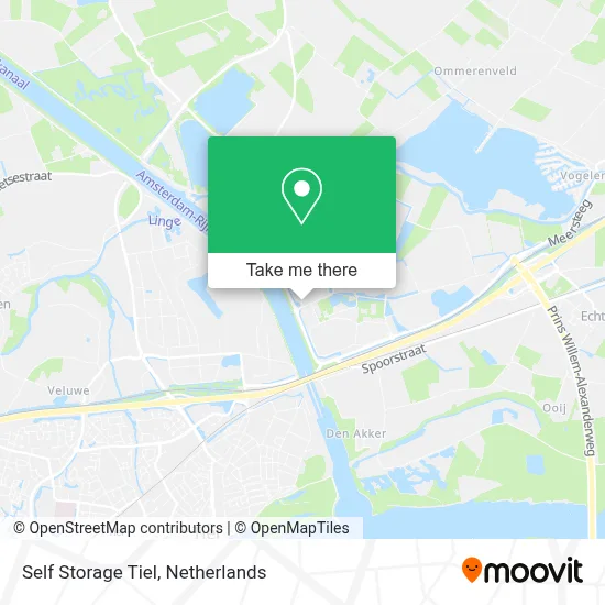 Self Storage Tiel map