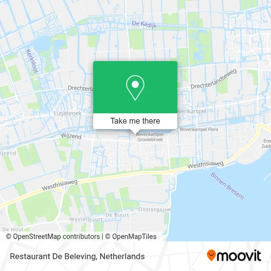 Restaurant De Beleving map