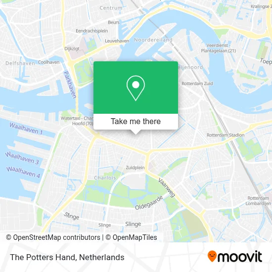 The Potters Hand map