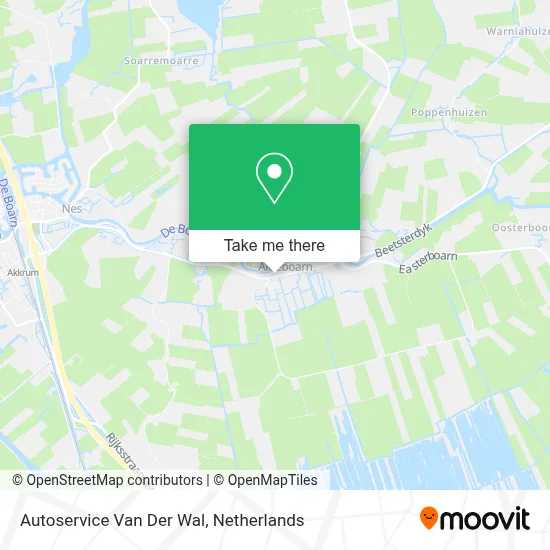 Autoservice Van Der Wal map