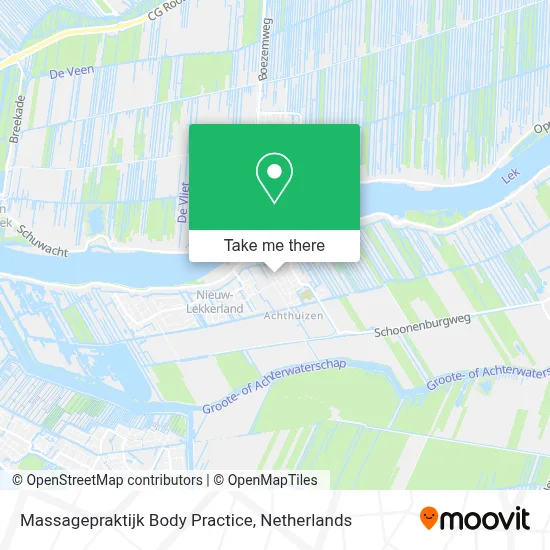 Massagepraktijk Body Practice map