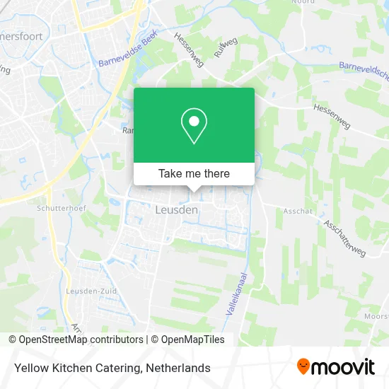 Yellow Kitchen Catering map