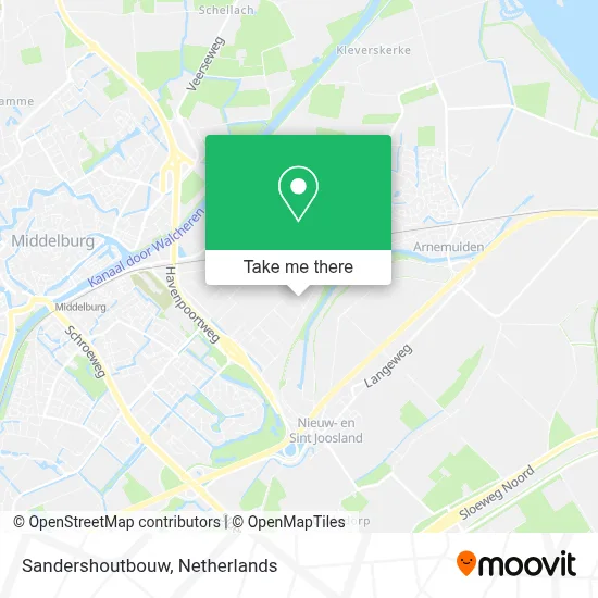 Sandershoutbouw map