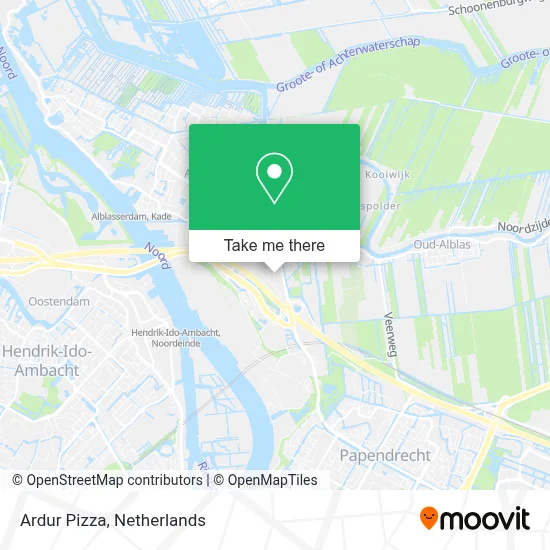 Ardur Pizza map