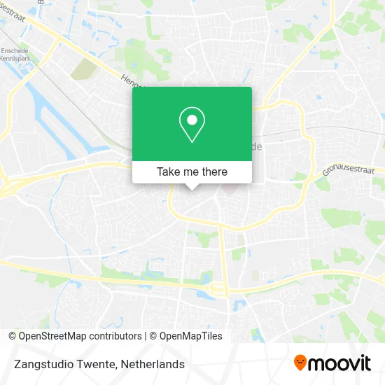 Zangstudio Twente map