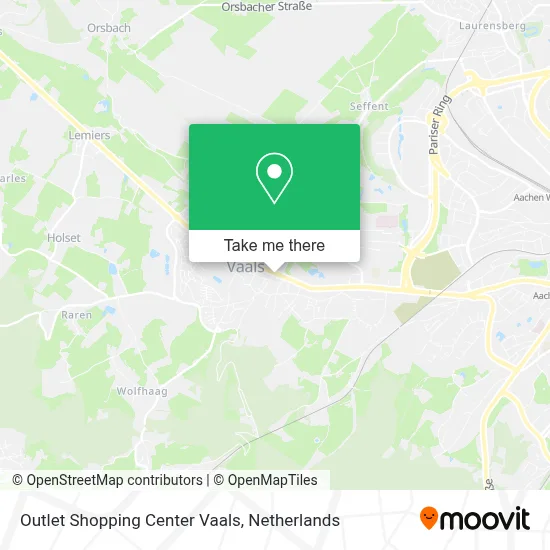 Outlet Shopping Center Vaals map
