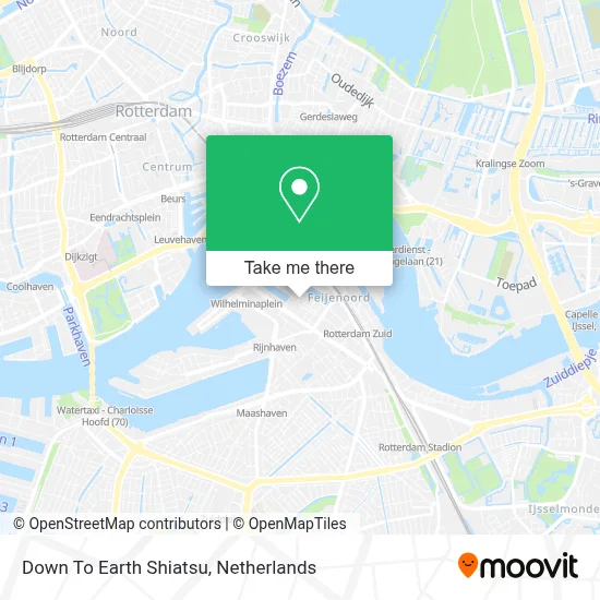 Down To Earth Shiatsu map