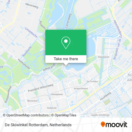 De Skiwinkel Rotterdam map