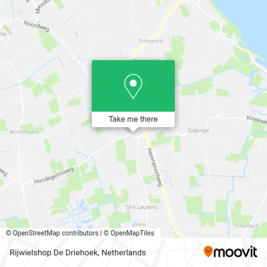 Rijwielshop De Driehoek map