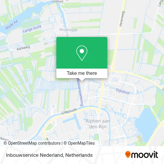 Inbouwservice Nederland map