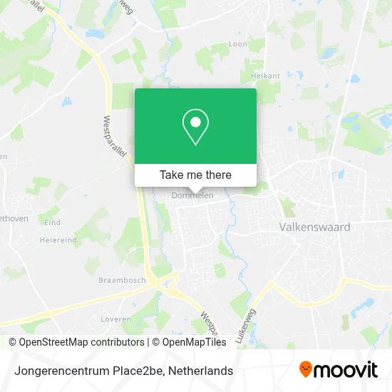 Jongerencentrum Place2be map