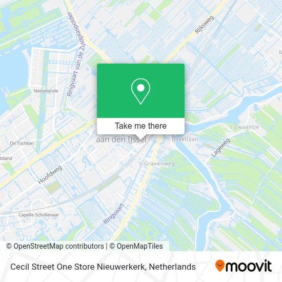 Cecil Street One Store Nieuwerkerk map