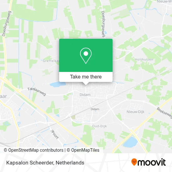 Kapsalon Scheerder map