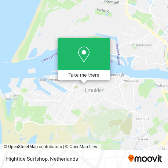 Hightide Surfshop map