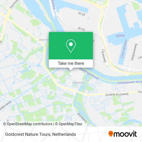 Goldcrest Nature Tours map