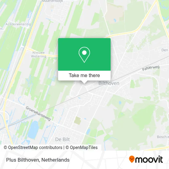 Plus Bilthoven map