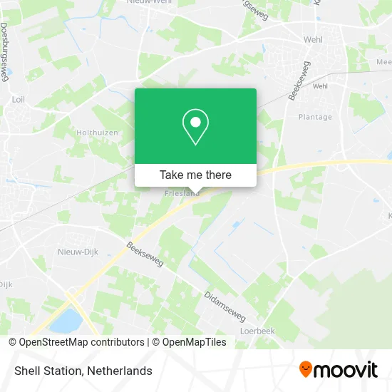 Shell Station map